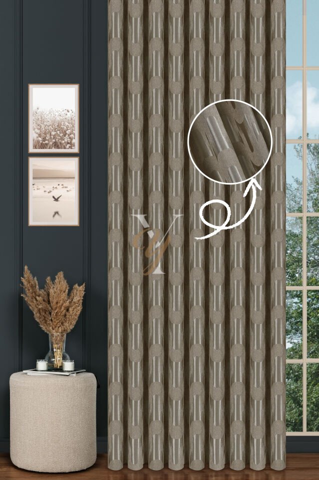 Okyanus Fon Perde 201183 V-33453 Krem Kesim