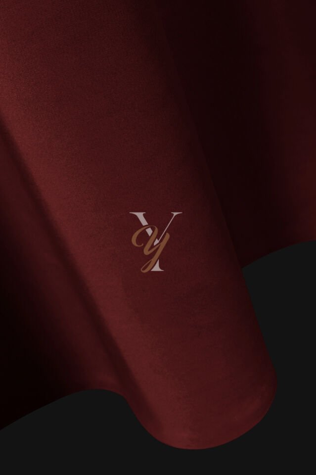 İpek Kadife Fon Perde V-30 Bordo