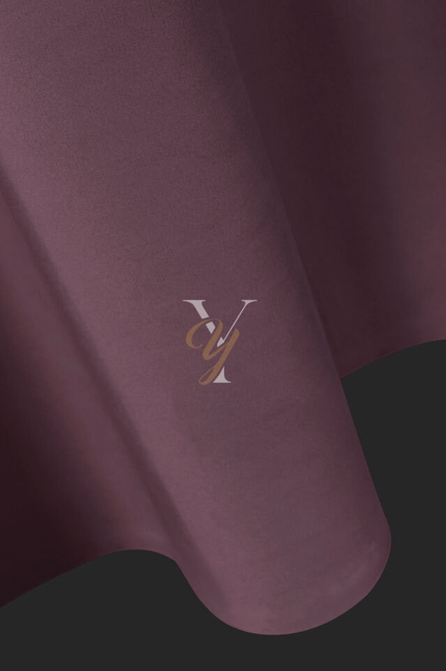 İpek Kadife Fon Perde V-34 Lila