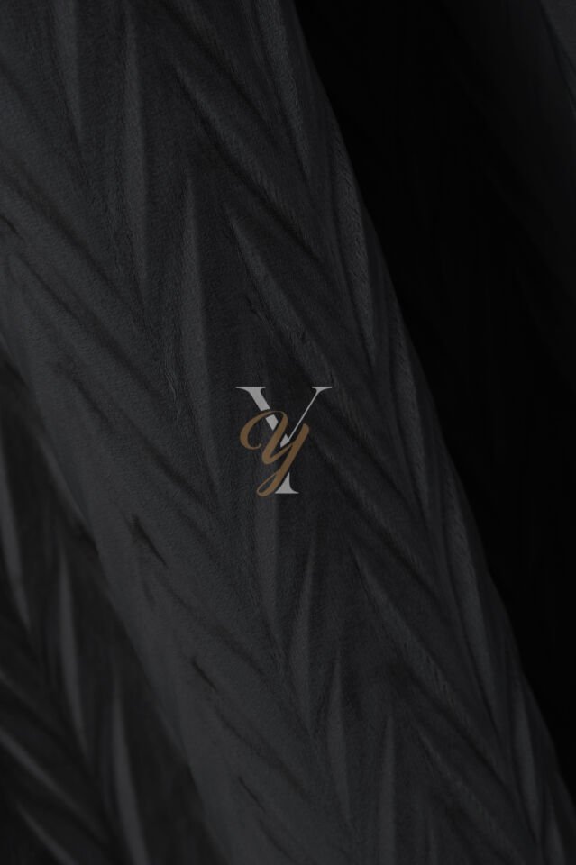 İthal Kadife Fon Perde Plise 01 V-311 Gri