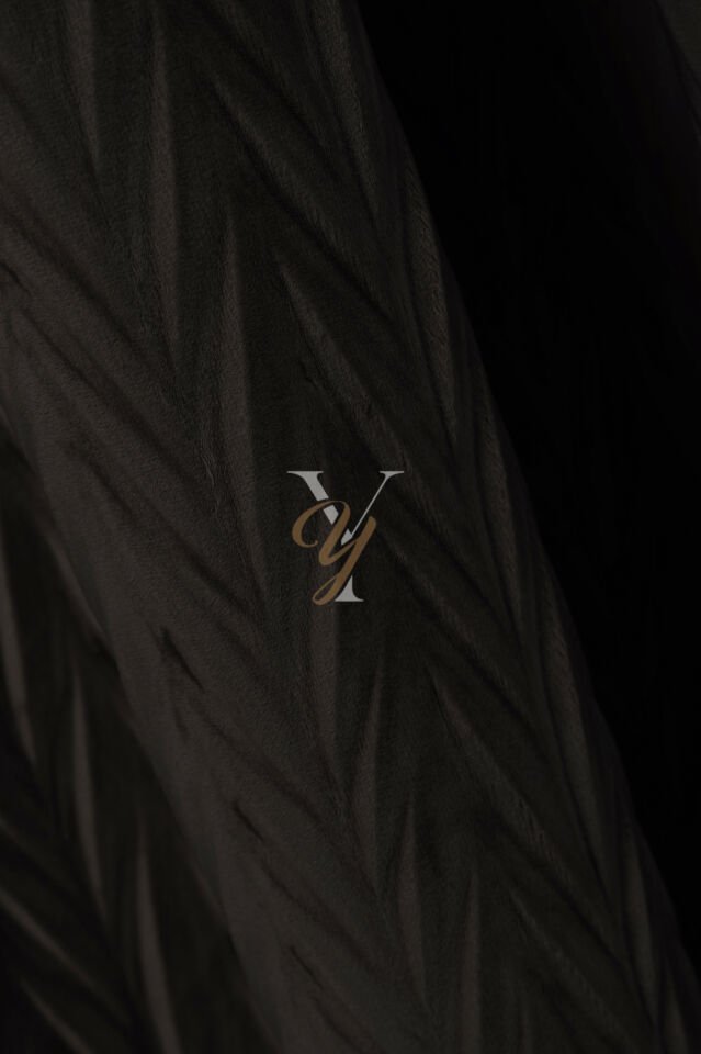 İthal Kadife Fon Perde Plise 01 V-306 Antrasit