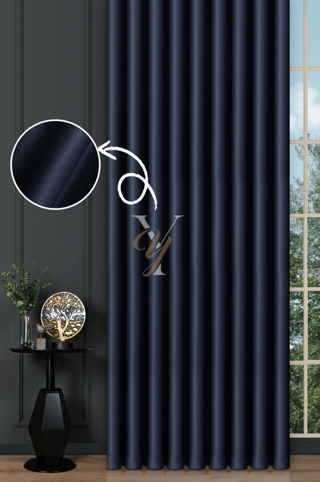Blackout Fon Perde V-2035 Lacivert Numune