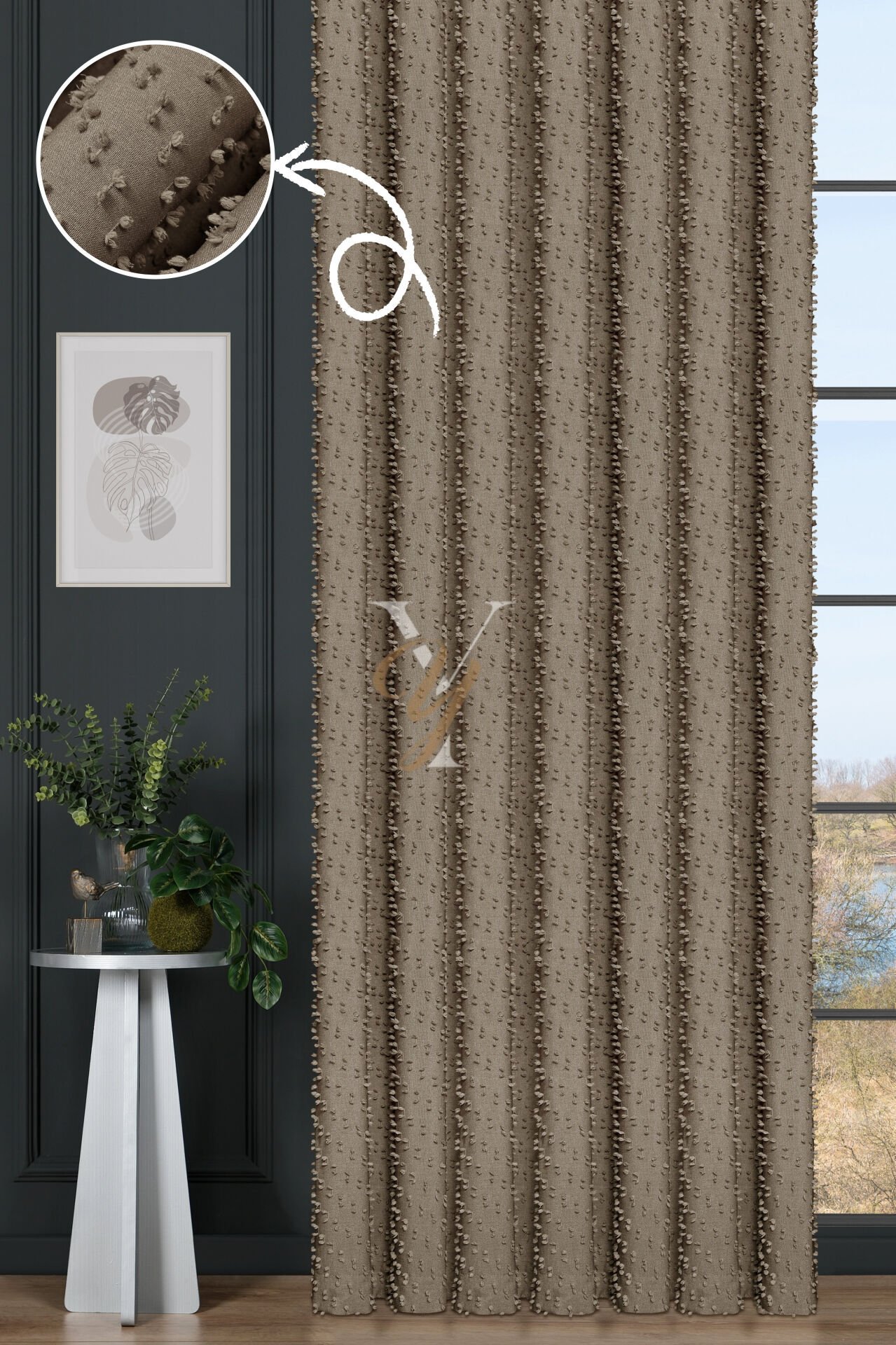 Linda Fon Perde V-6003-S Vizon Simli