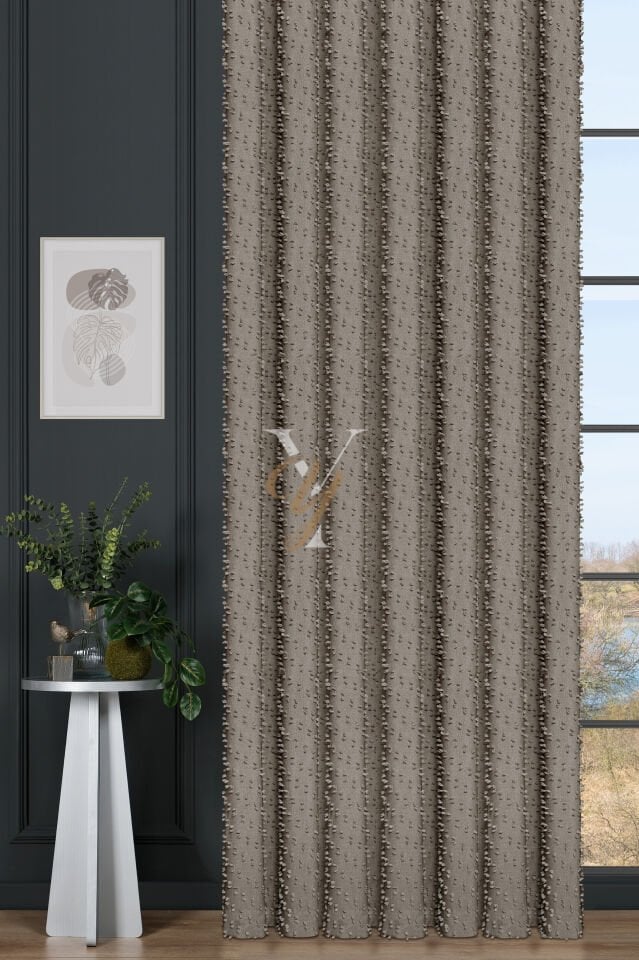 Linda Fon Perde V-6014-S Taş Simli