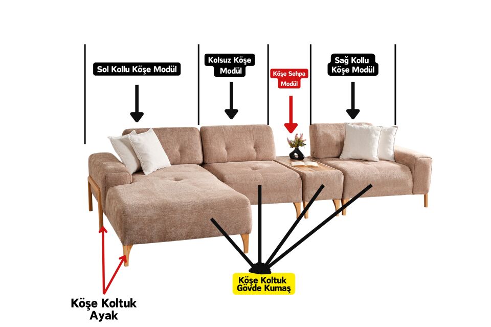 Relax Modern Köşe Koltuk