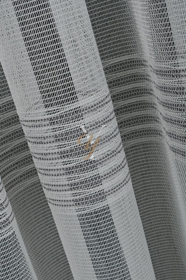 6021 Tül Perde V-Gri