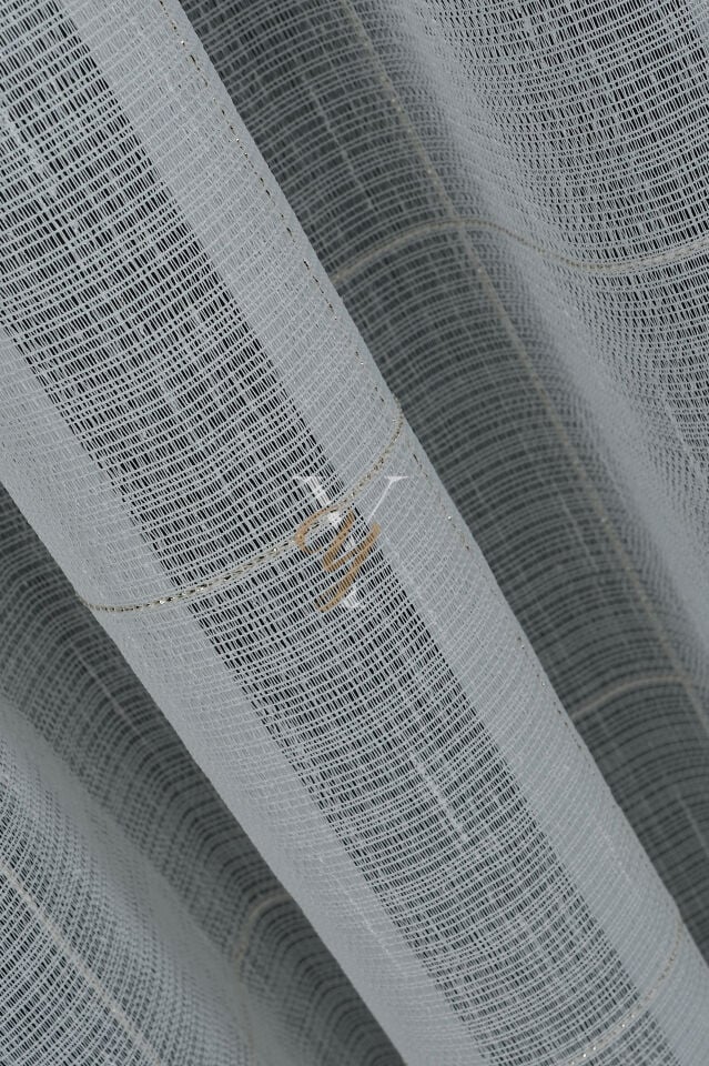 5504 Tül Perde V-03 Altın