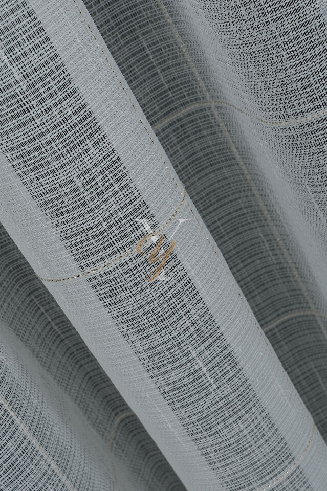 5504 Tül Perde V-03 Altın