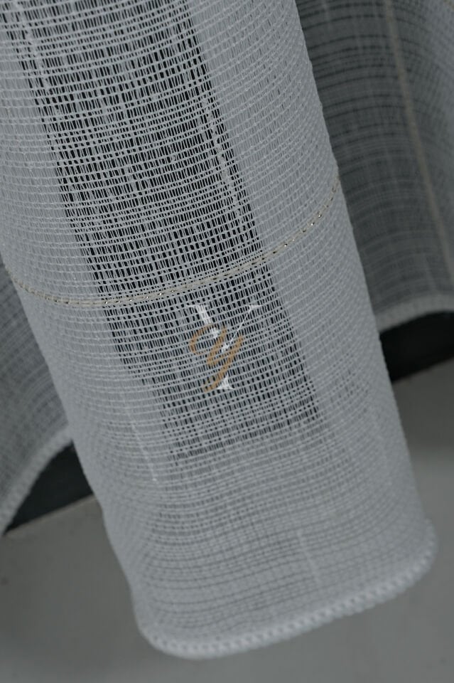 5504 Tül Perde V-03 Altın