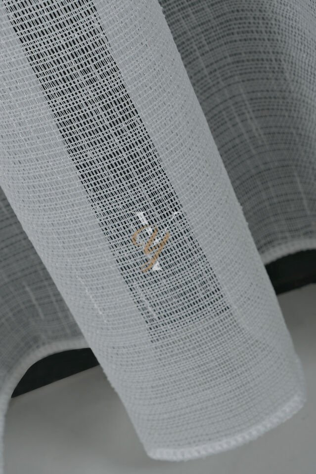 5501 Tül Perde V-01 Ekru