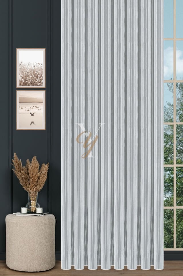 Elif 1206 Tül Perde V-Ekru