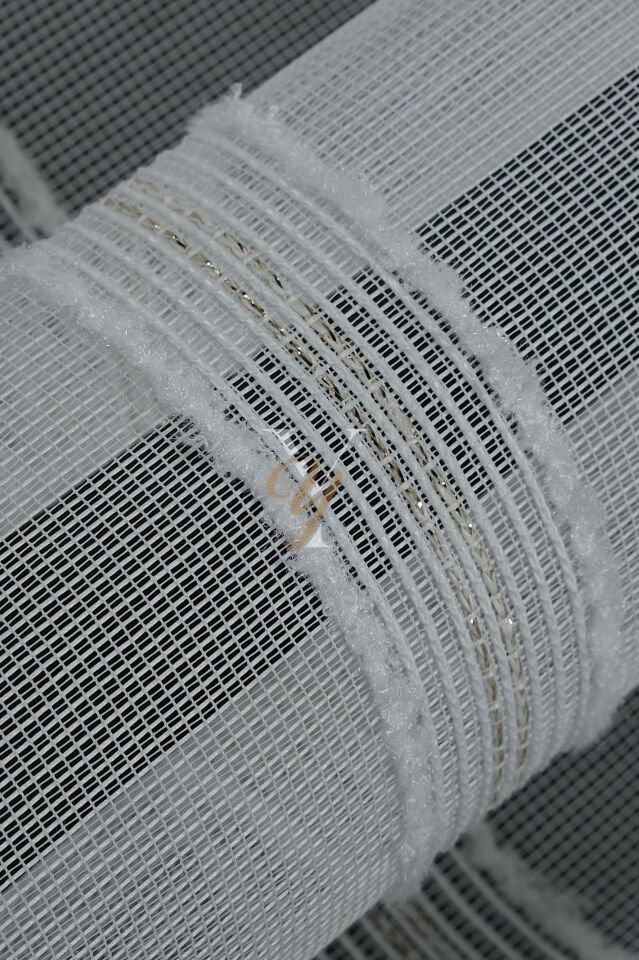 9205 Tül Perde V-03 Gold Kesim