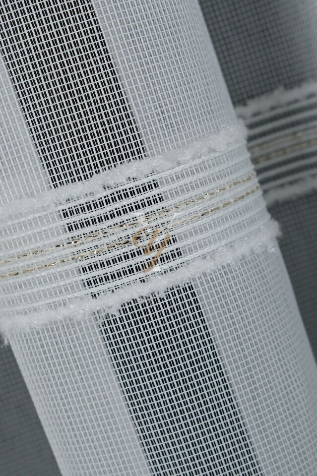 9205 Tül Perde V-03 Gold Kesim
