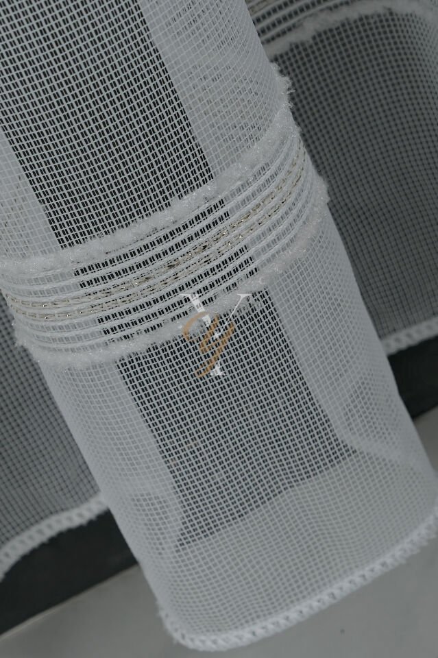 9205 Tül Perde V-03 Gold Numune