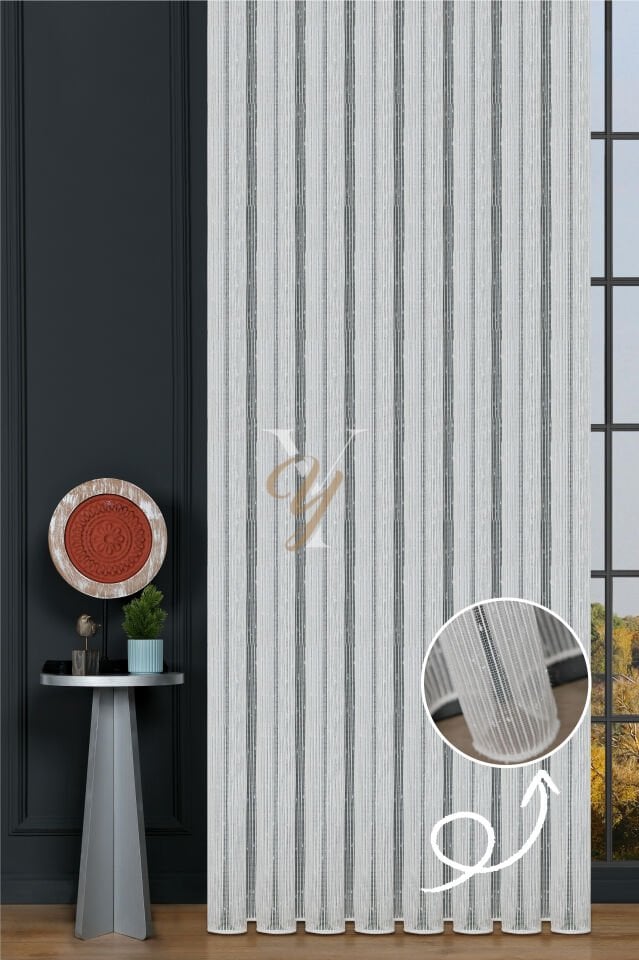 Elif 1245 Tül Perde V-Ekru