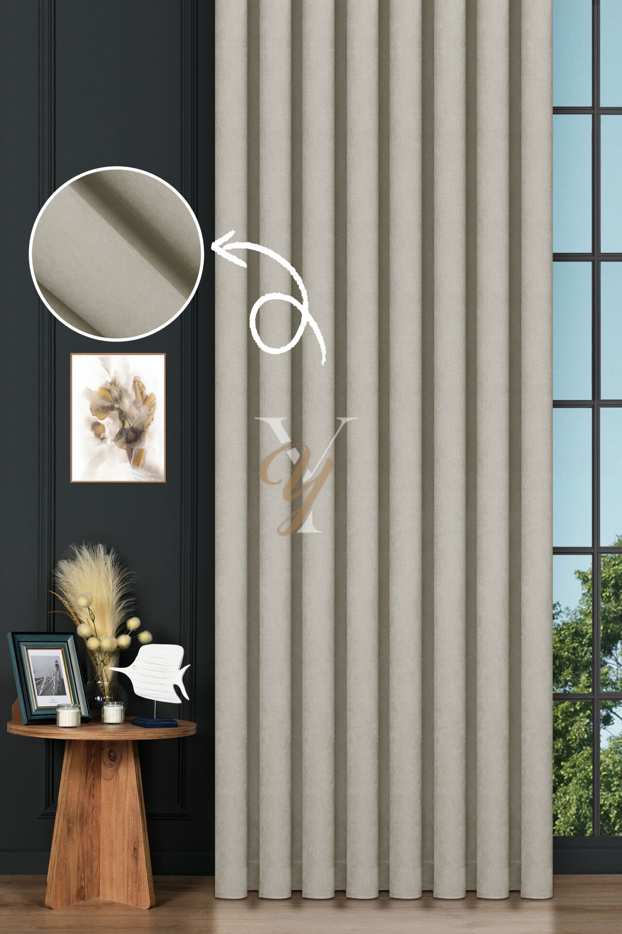 Petek Fon Perde V-1003 Bej