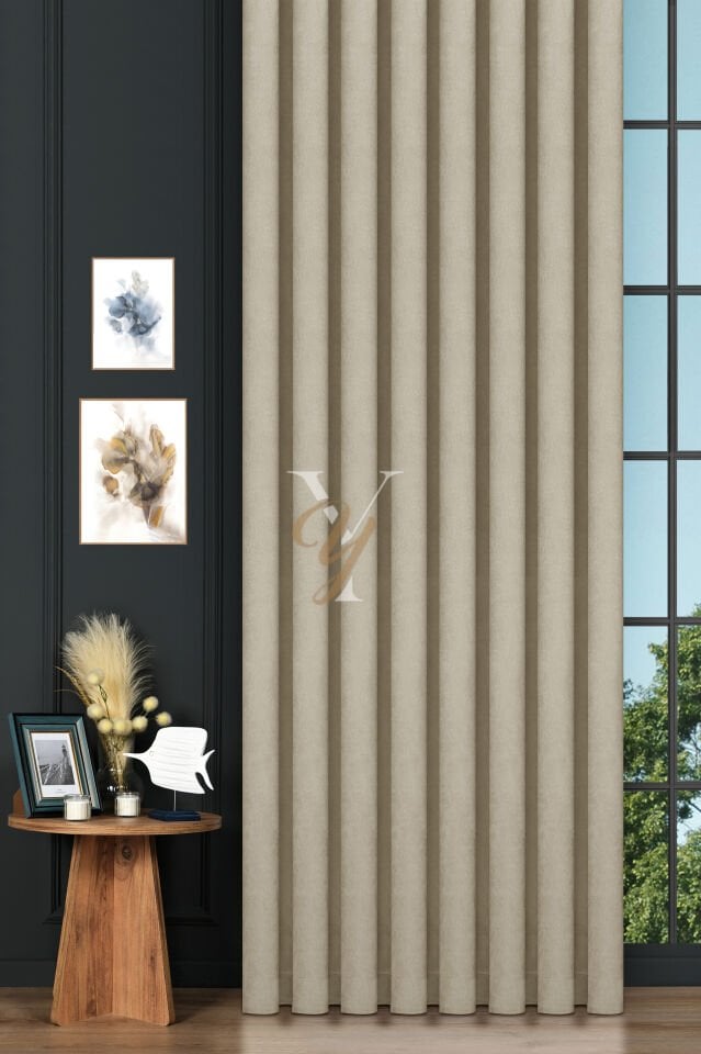 Petek Fon Perde V-1004 Krem