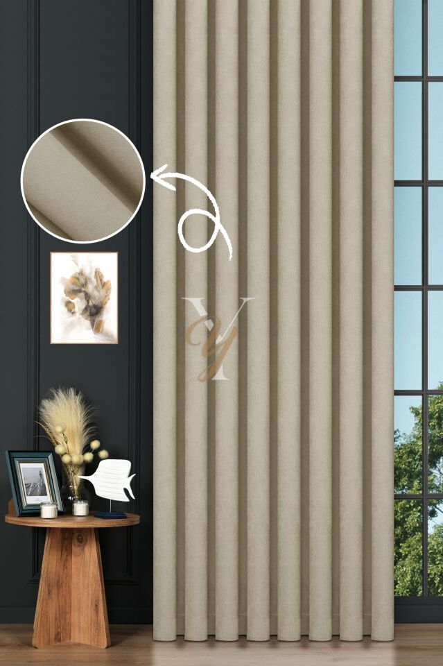 Petek Fon Perde V-1004 Krem