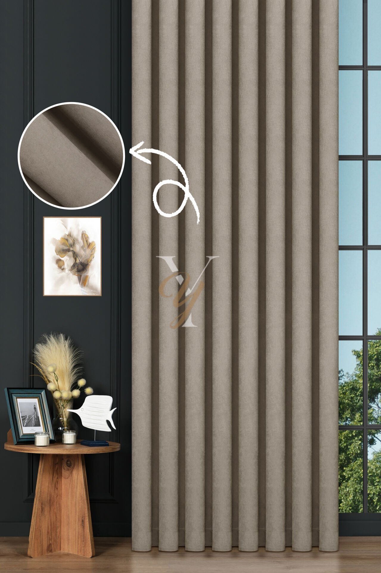 Petek Fon Perde V-1008 Taş