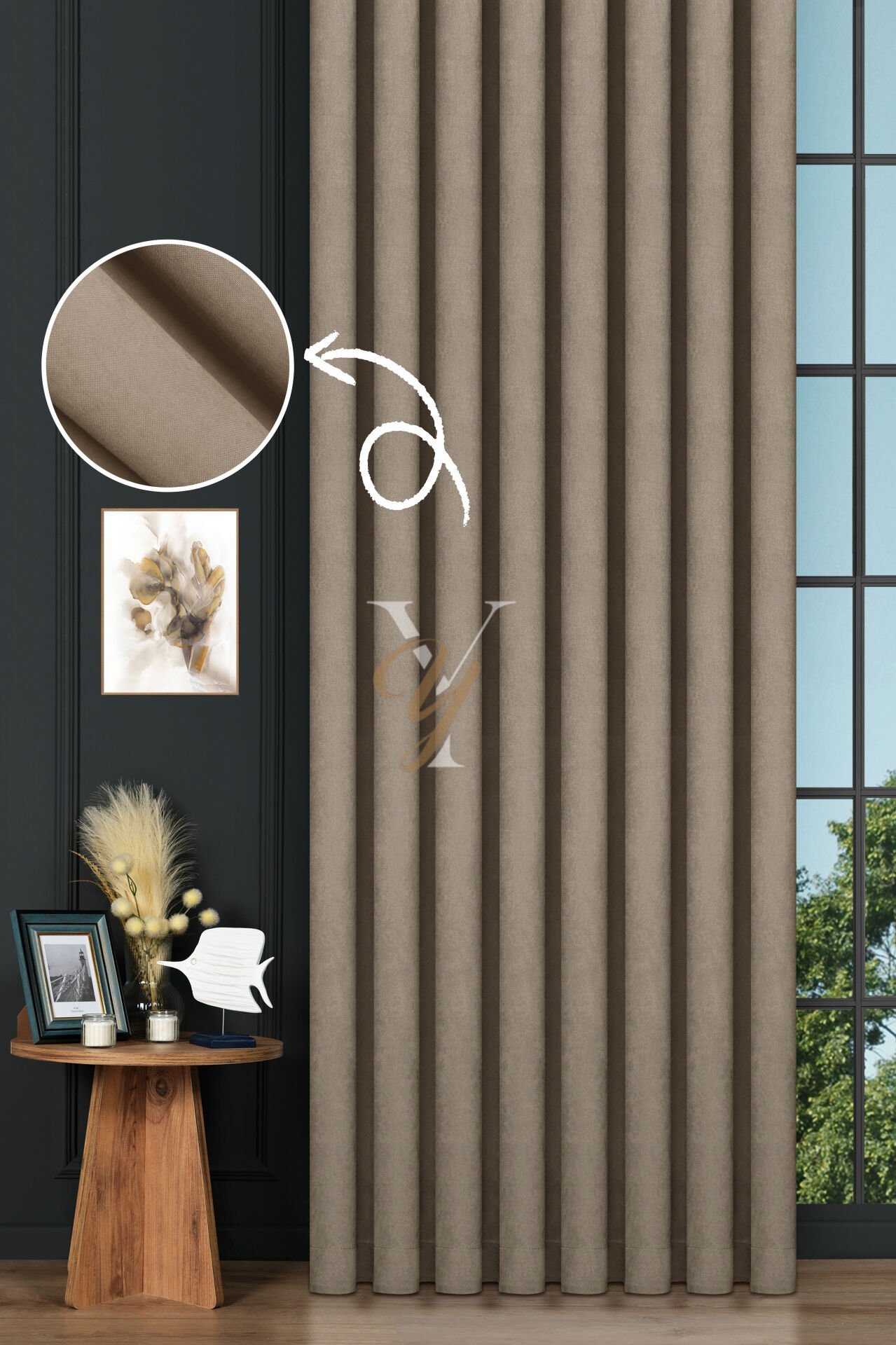 Petek Fon Perde V-1009 Kum Beji