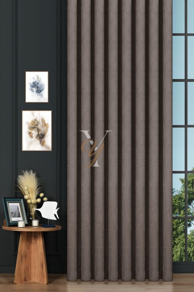 Petek Fon Perde V-1013 Koyu Vizon