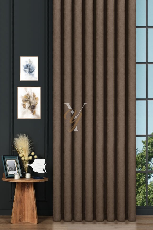 Petek Fon Perde V-1014 Kestane