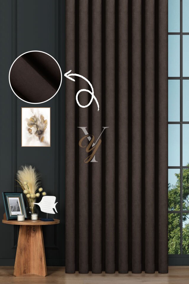 Petek Fon Perde V-1017 Koyu Kahve
