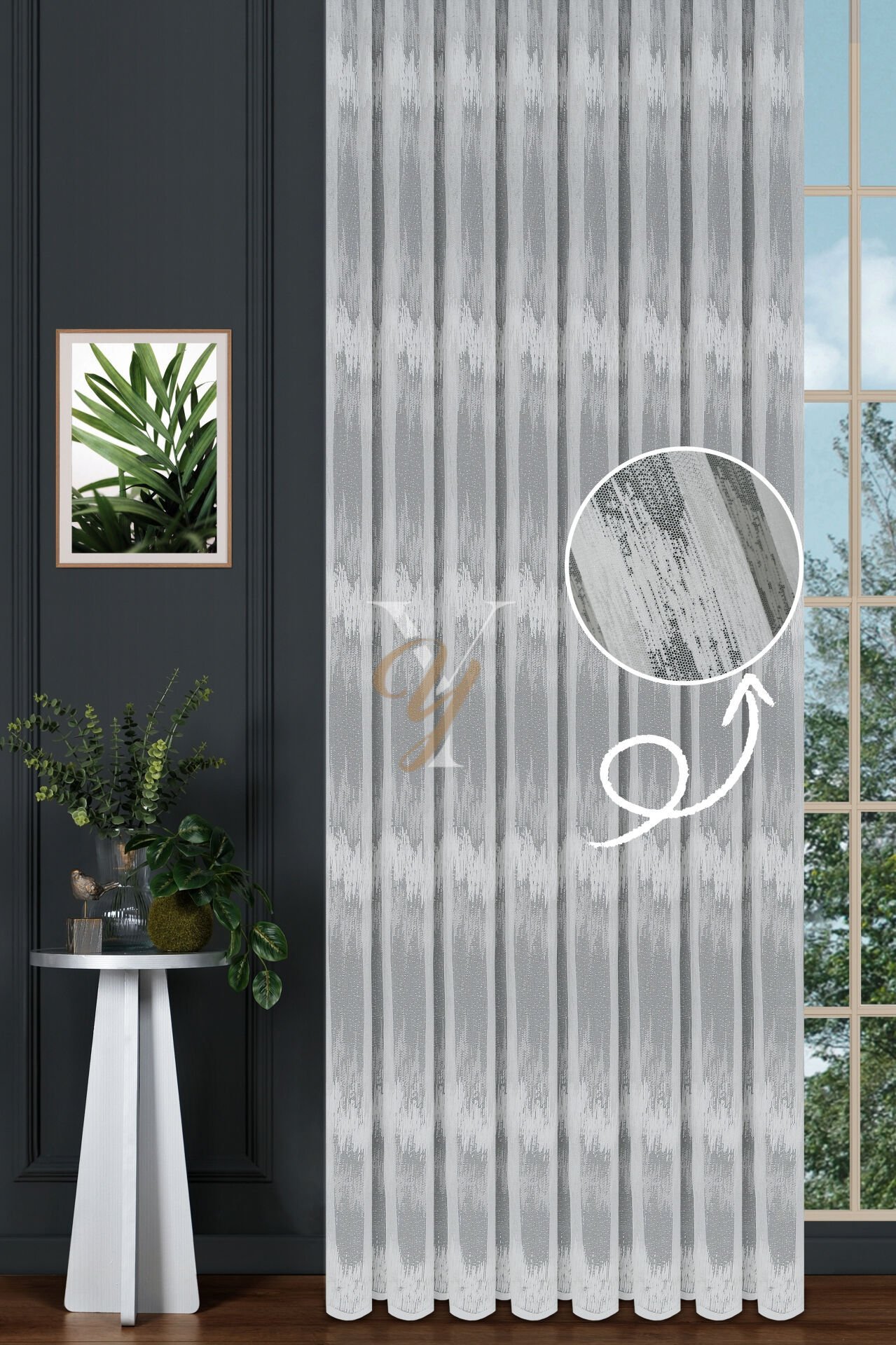 Petek Kdk Tül Perde 3006 V-Optik