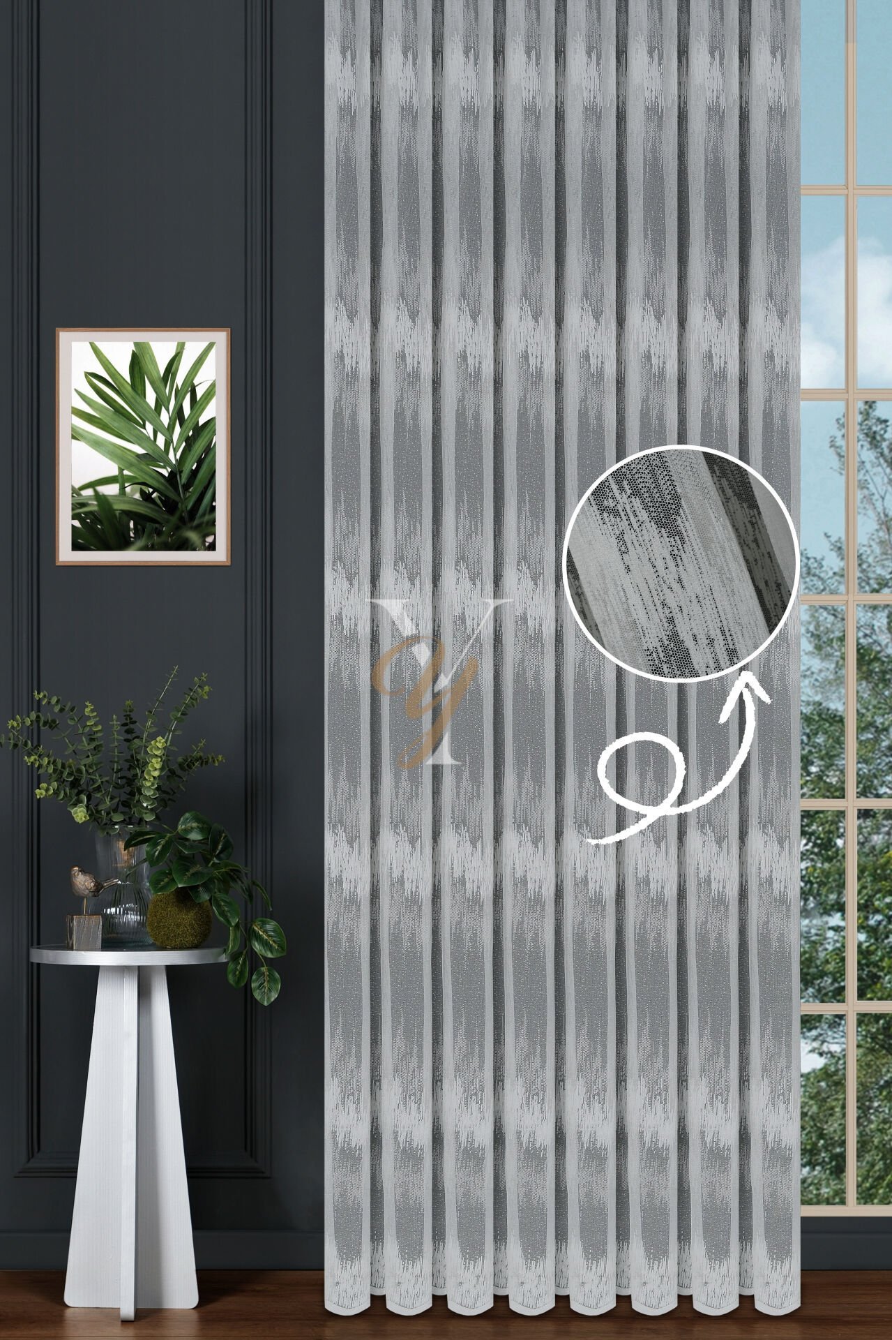 Petek Kdk Tül Perde 3006 V-Krem