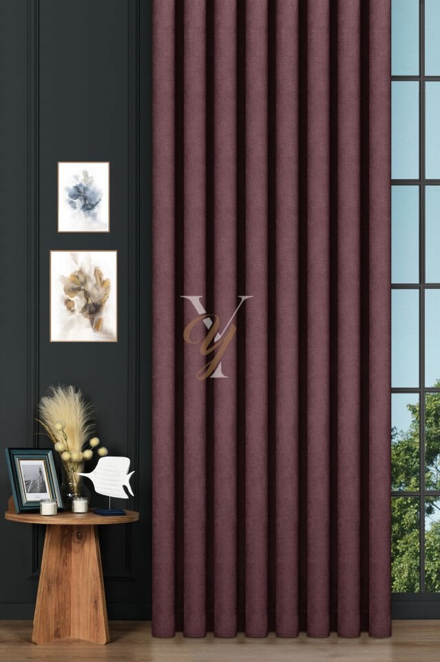 Petek Fon Perde V-1024 Gül Kurusu