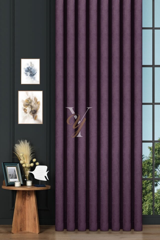 Petek Fon Perde V-1026 Mor