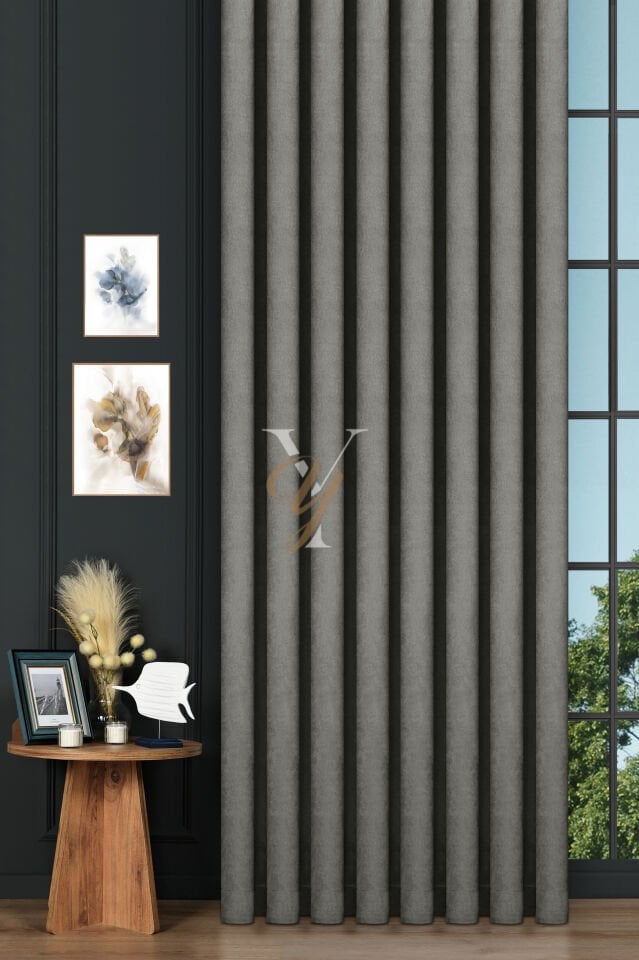 Petek Fon Perde V-1028 Açık Gri