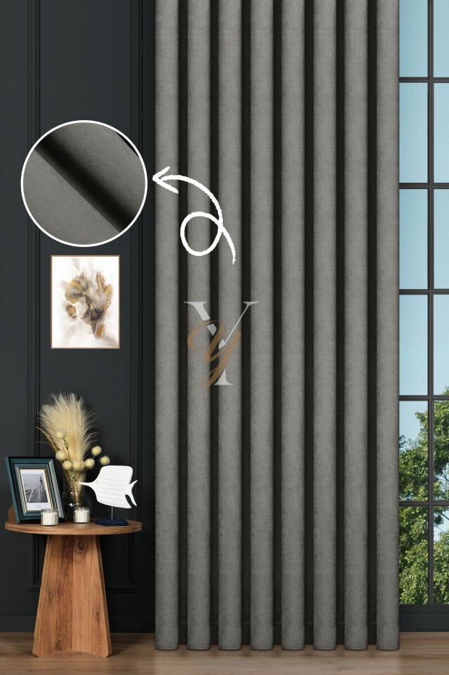 Petek Fon Perde V-1028 Açık Gri