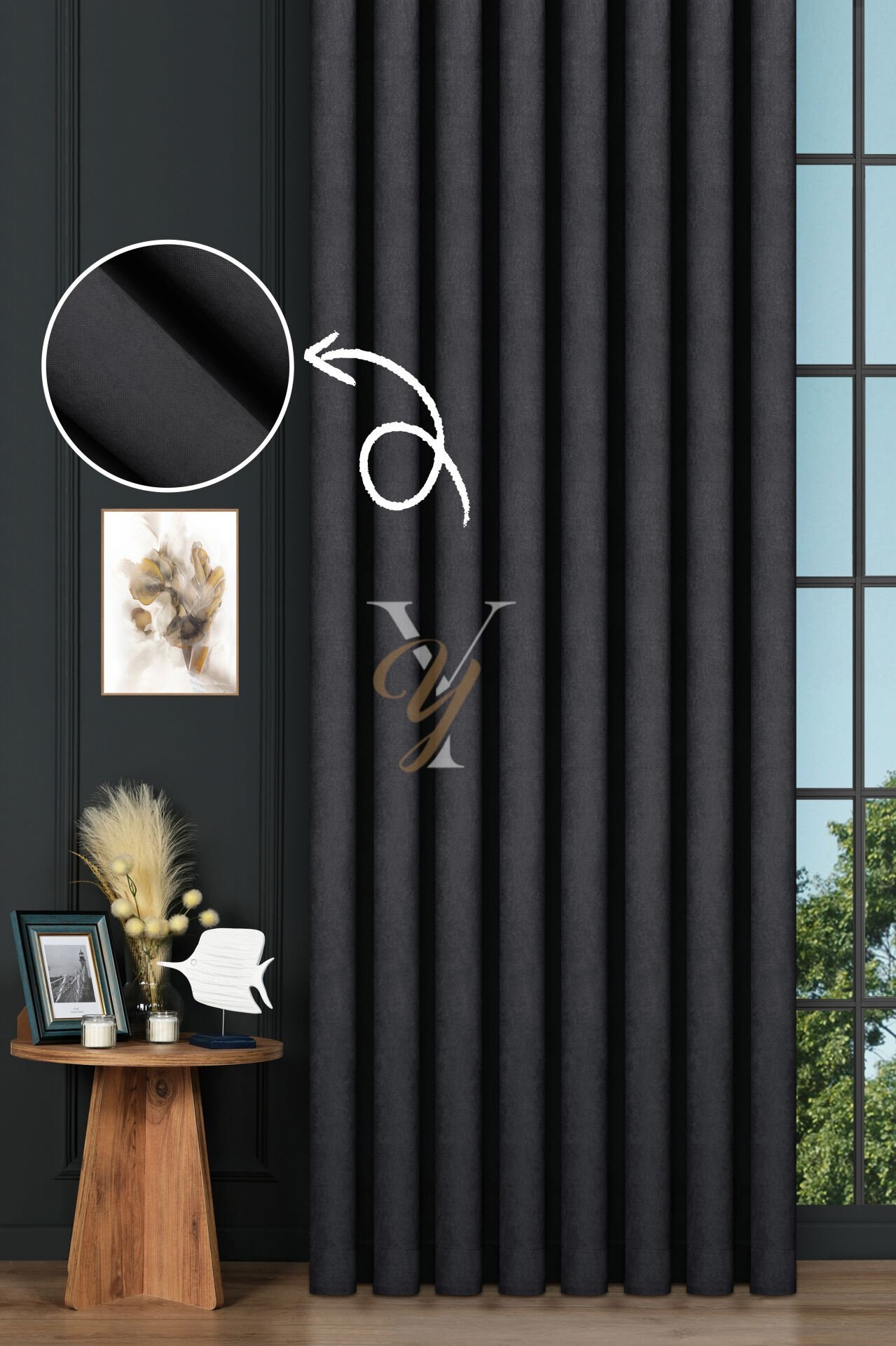 Petek Fon Perde V-1032 Antrasit