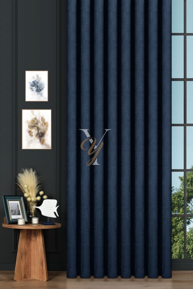 Petek Fon Perde V-1037 Saks Mavisi