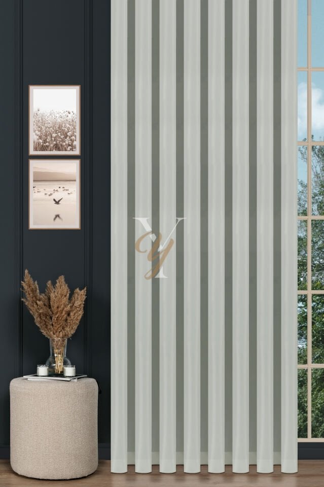 Kısa Güneşlik Perde V-Krem