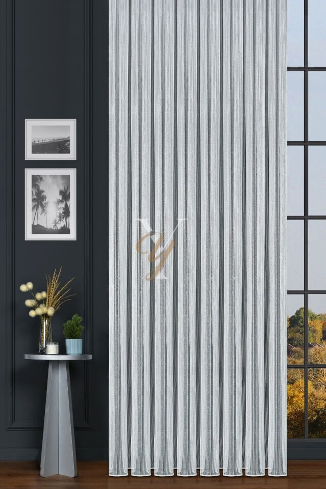 Raporlu Çelik Tül Perde V-Gümüş