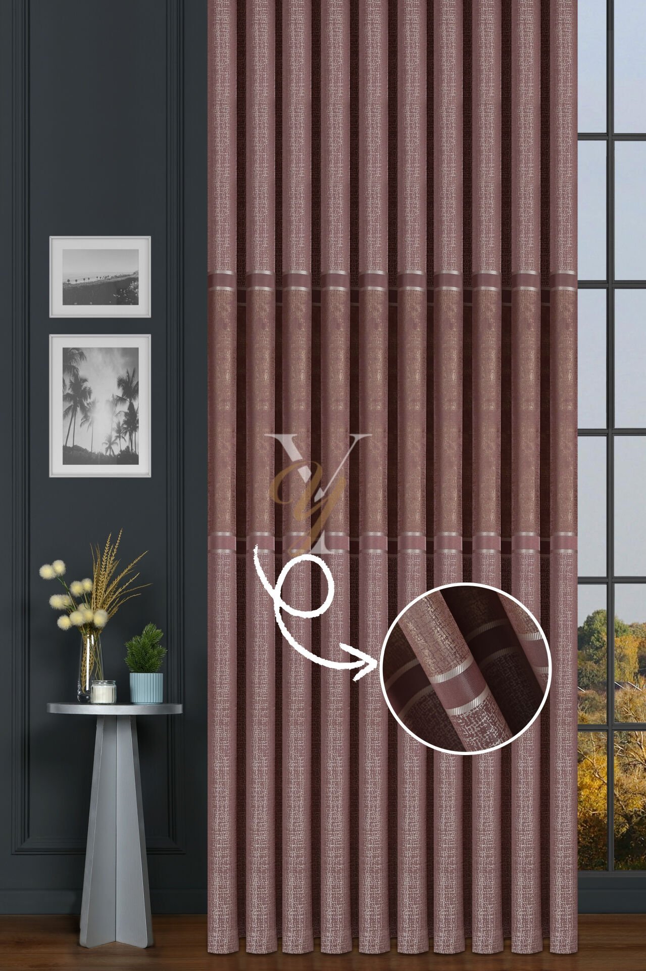 Leonessa Pano Fon Perde V-1002 Pudra