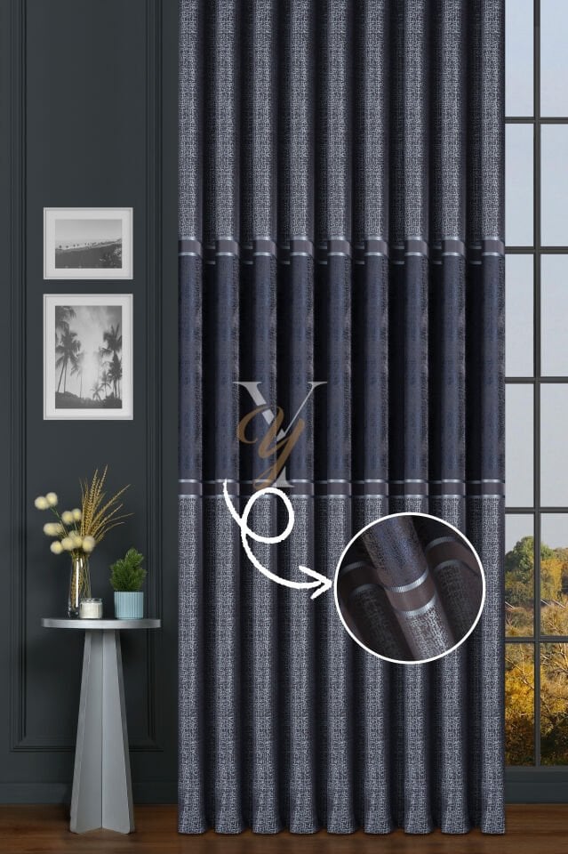 Leonessa Pano Fon Perde V-2503 Petrol Mavisi