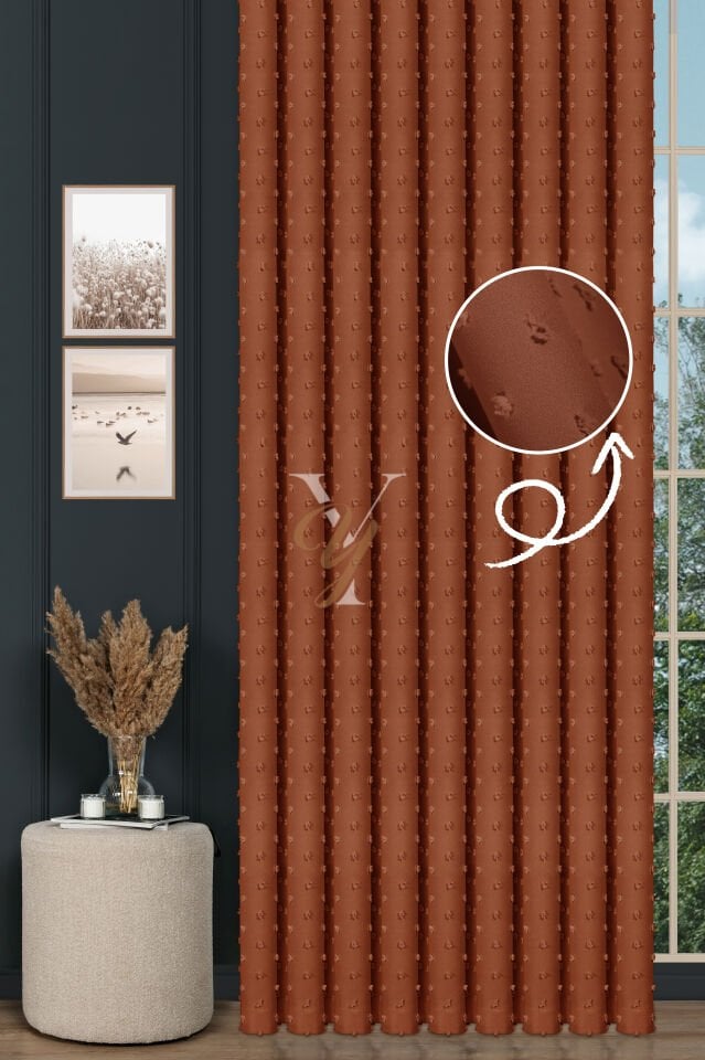 Armani Fon Perde V-33 Turuncu