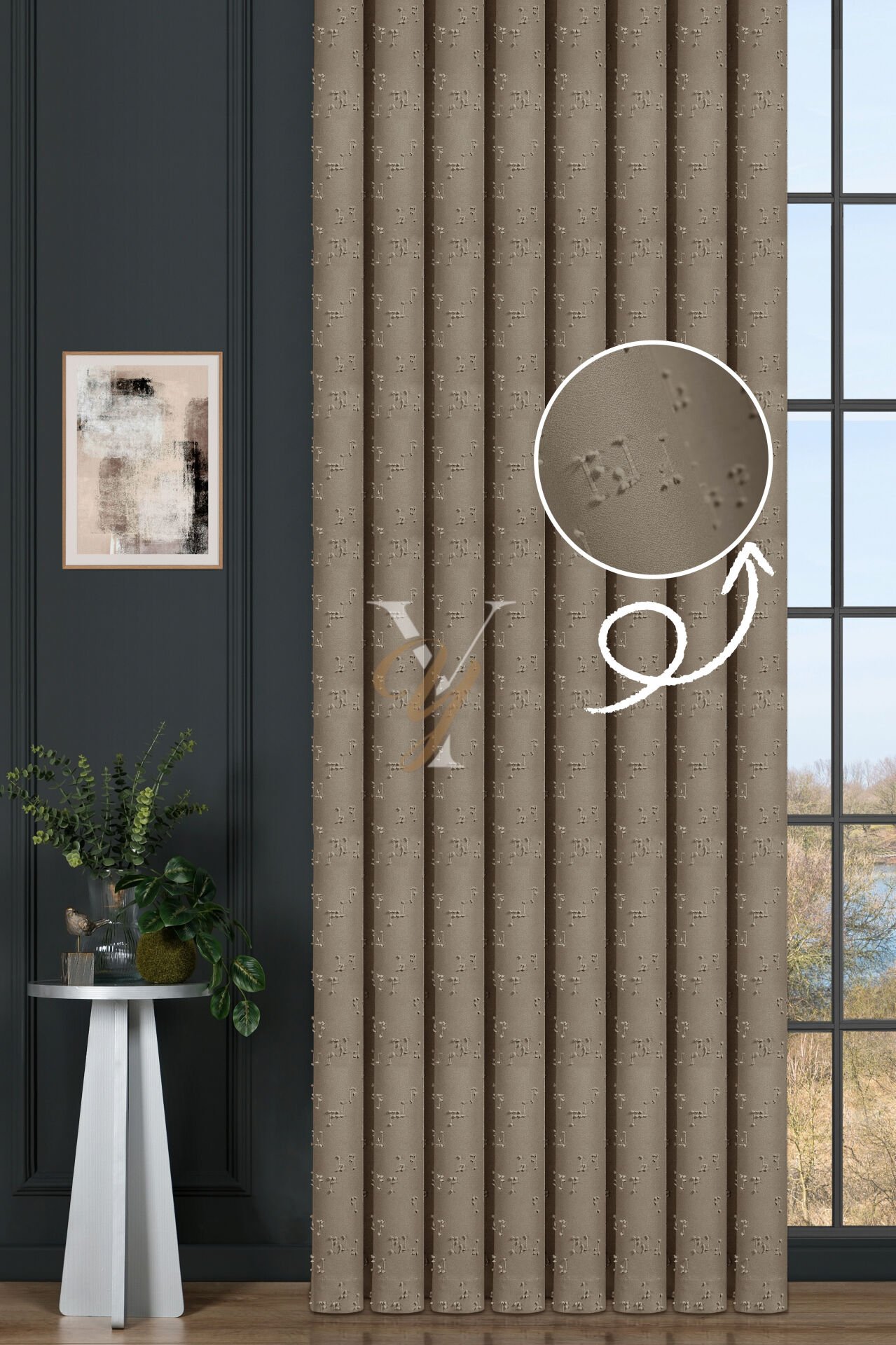 Kenzo Fon Perde V-678 Krem