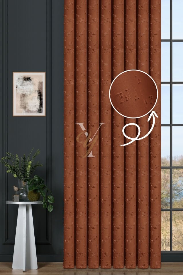 Kenzo Fon Perde V-33 Turuncu