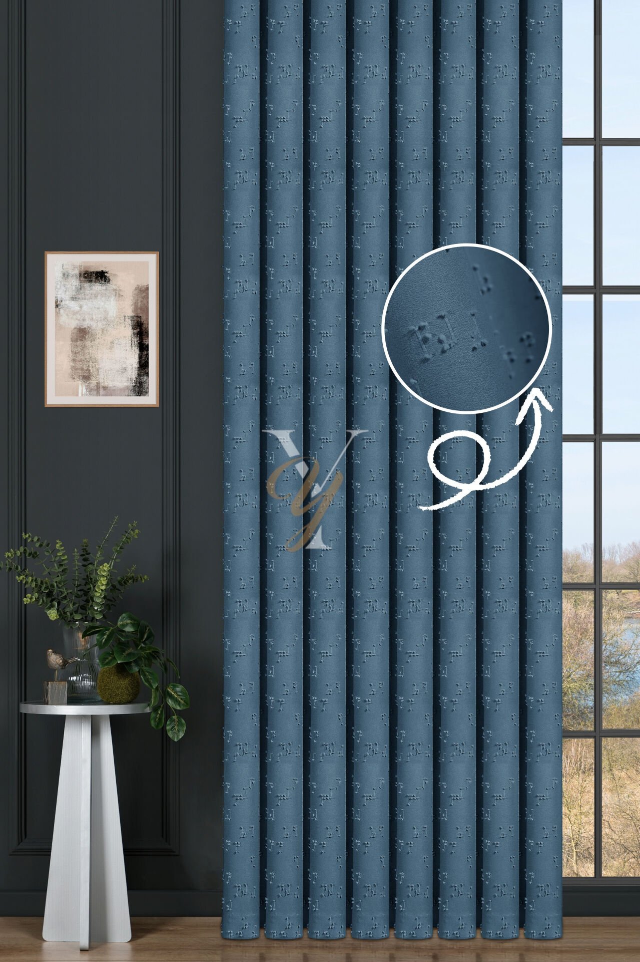 Kenzo Fon Perde V-774 Açık Mavi