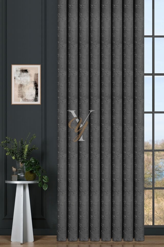 Kenzo Fon Perde V-681 Açık Gri