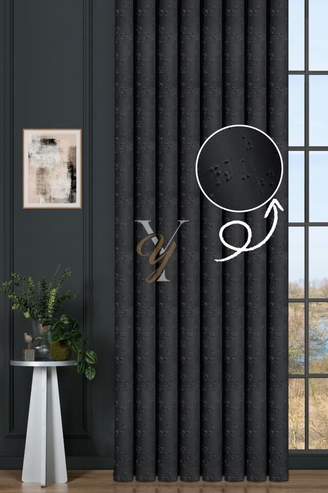 Kenzo Fon Perde V-682 Antrasit