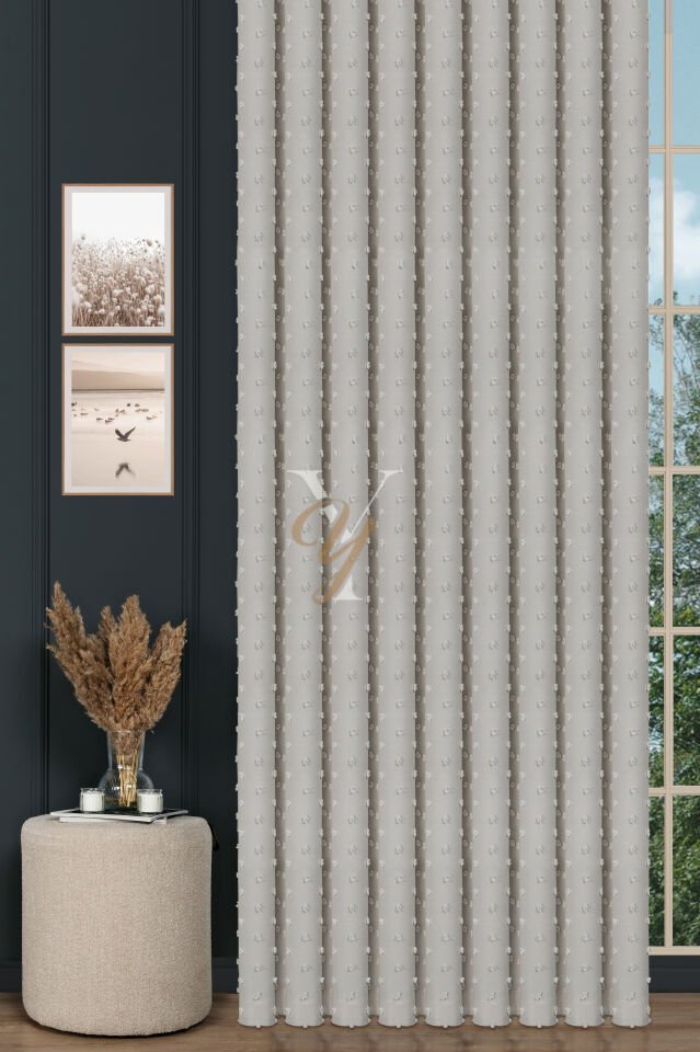 Armani Fon Perde V-674 Ekru Kesim