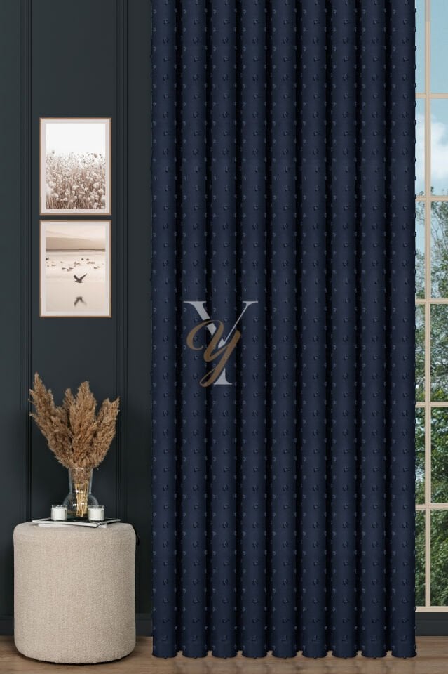 Armani Fon Perde V-775 Lacivert Numune