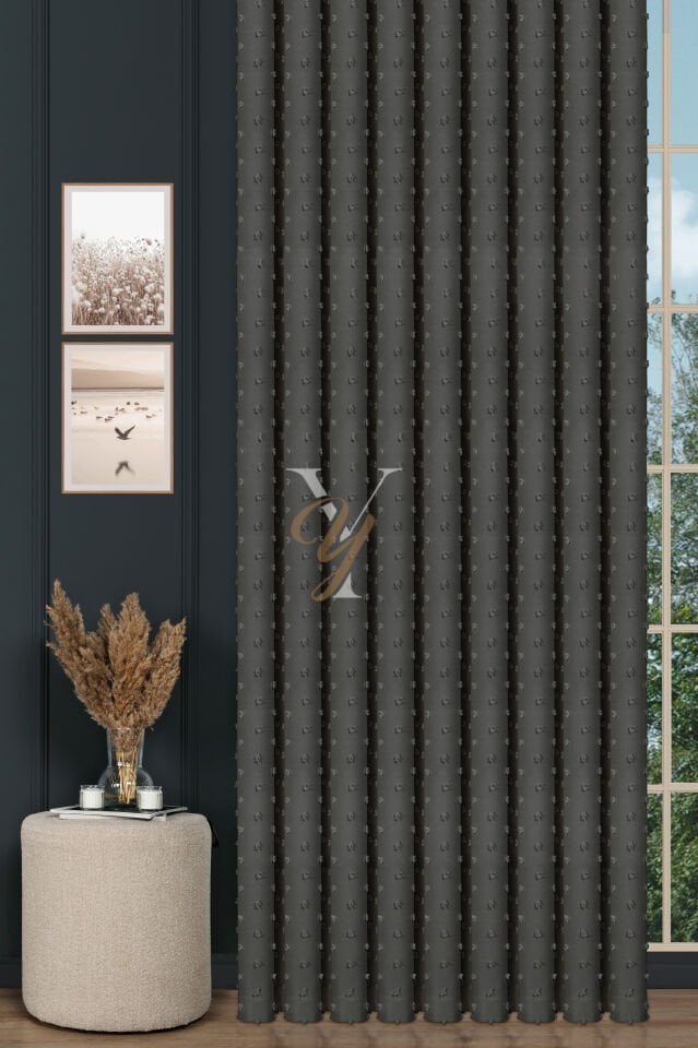 Armani Fon Perde V-680 Gri Numune