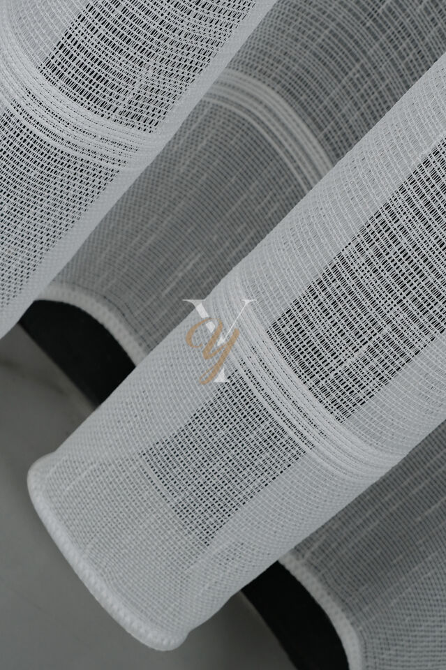 5505 Tül Perde V-01 Ekru