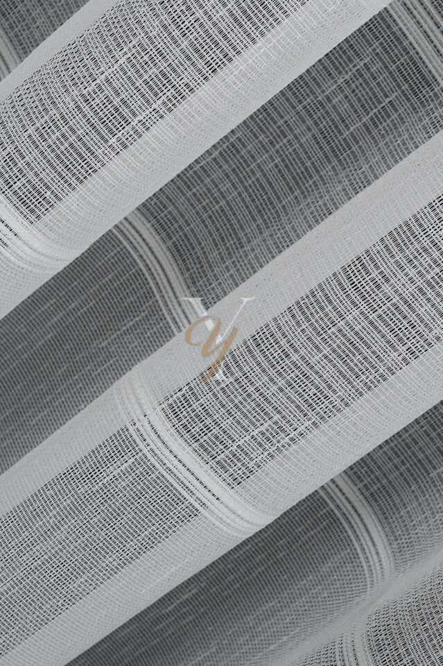 5505 Tül Perde V-01 Ekru